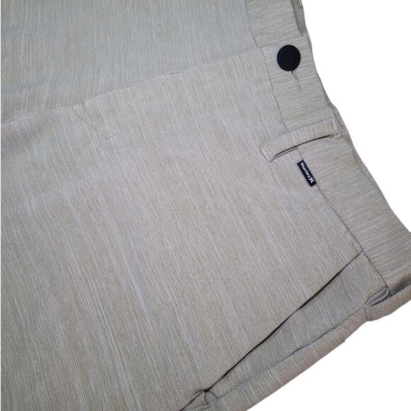Hurley Men’s Phantom Hybrid Shorts 30 Khaki Dri-FIT 20” Flat Front EUC - Picture 5 of 13